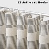 WOUVMA Extra Long Boho Shower Curtains for Bathroom with Tassels