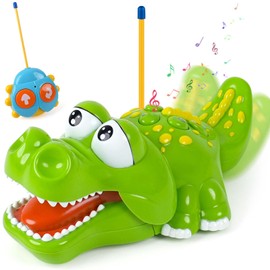 TGJH Crocodile Remote Control Car for Kids – Birthday Gifts for Boys and Girls Ages 18+ Months, 2 3 4 5 Years Old, Toddler Toy with Animal Sounds and Rich Music