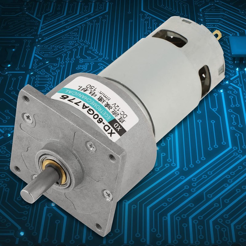 DC12V/24V 35W Mini DC Gear Motor Metal Speed Adjustable Large