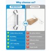 2 PCS Grab Rails for Bathroom, 17" Suction Shower Grab