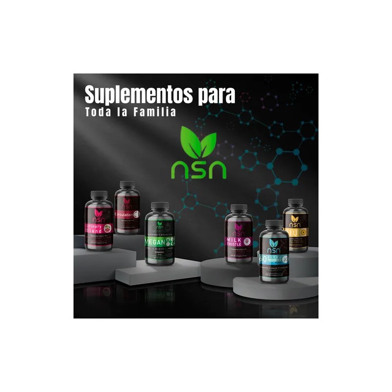 NSN Milk Thistle con Cardo Mariano Moringa Jengibre Alcachofa Achicoria