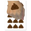 Smile Poop Face Emoticon Temporary Tattoo Water Resistant Fake Body