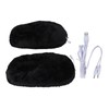 USB Heating Shoes Men Women Washable Outdoor Soft Plush Electric