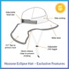 Nozone Eclipse Kid's Sun Hat, Wide Brim Breathable Beach Hat