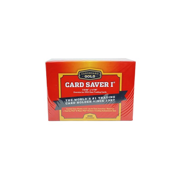 200ct Card Saver 1 in RED Storage Box - Cs1 Graded Card Submits