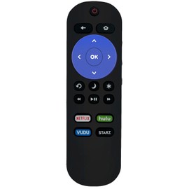 101018E0011 Replacement Remote Control Applicable for Element Roku TV E4SW5518RKU E4SW6518RKU E4SW5017RKU E2SW6518RKU E4SC5018RKU E4SC4018RKU