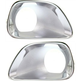 OKOVO Fog Light Trim Set for Jeep for Grand Cherokee Laredo/Limited/Overland 2011-2013 & Laredo E/Laredo X 2012-2013 Left & Right Chrome 2pc 68110963AB CH1039146