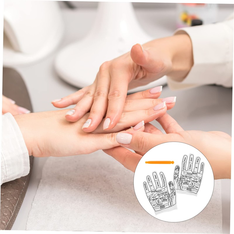 Gatuida 1 Set Reflexology Massage Gloves with Acupoint Tools Lightweight