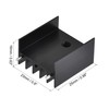 sourcing map TO-220 Aluminium Heatsink for Cooling MOSFET Transistor Diodes