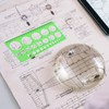 11 Pieces Geometric Drawings Templates Stencils Plastic Measuring Template Rulers