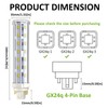 Bonlux 12W GX24Q/G24Q 4-pin Base LED Light Bulb, GX24 LED