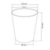 Prosper Plast dnat120–488u 12 x 12,2 cm Nature Blumentopf –