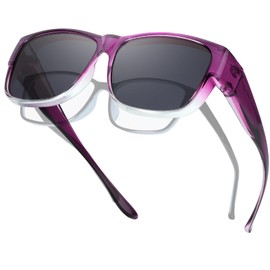 Myiaur Polarized Fit Over Glasses Sunglasses for Men Women - UV400 Protection Trendy Square for Driving, Riding & Outdoor