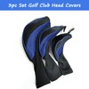 Trendbox Golf Head Cover, 3pc Set Golf Wood Club Headcovers