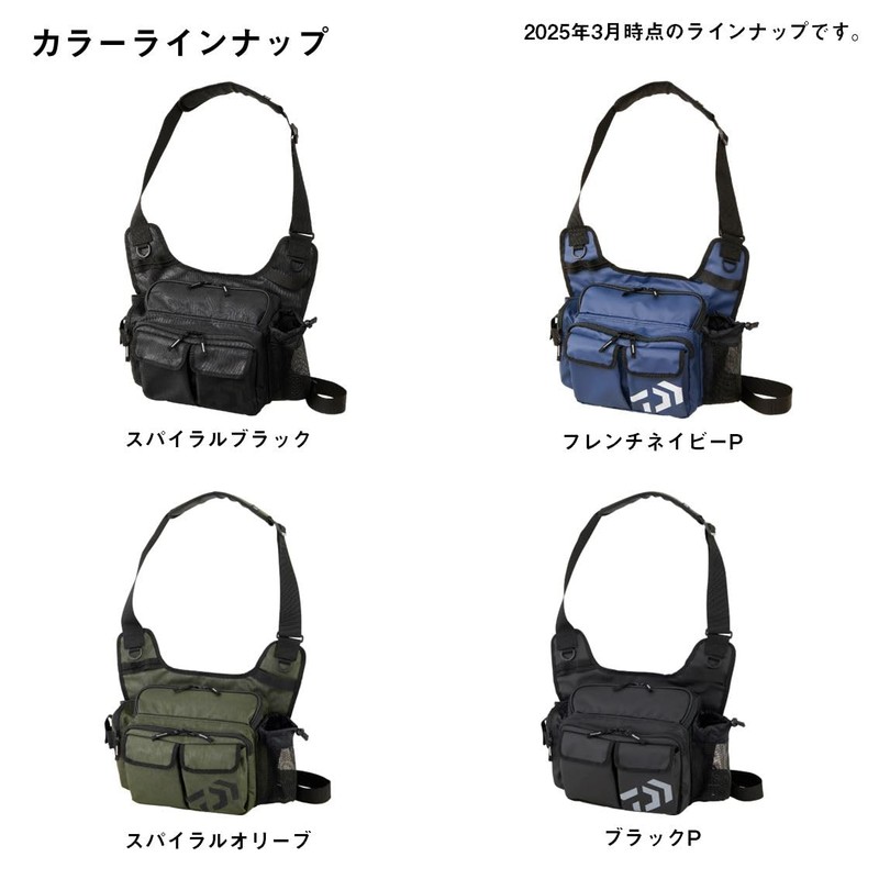 Daiwa Side Fit Bag (D) Spiral Black, 5.5 x 13.4