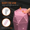 NBTEPEM Bling Car Trash Can with Lid, Bling Car Accessories