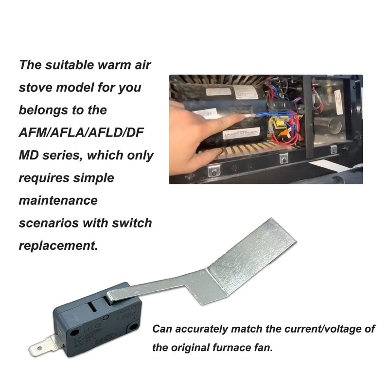 HJSIUTV 31094 RV Furnace Sail Switch Air Flow Sail Switch