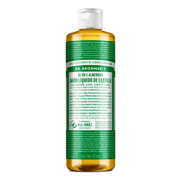 Dr. Bronners Jabón Liquido De Castilla Dr Bronner's 18en1 Almendras