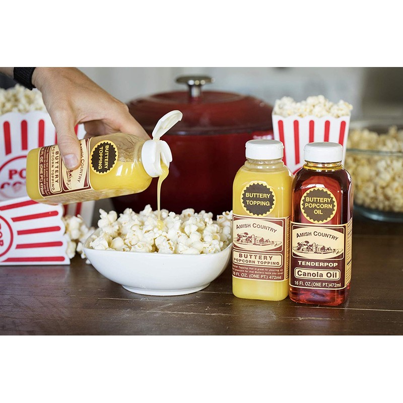 Amish Country Popcorn | Buttery Popcorn Toppings | 2 Pack