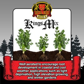 Royal Gold Kings Mix Versatile All Purpose Amendment Medium, 1.76 Cubic Foot - for Healthy Root Development, Ensures Quick Drying and Accepts Immediate Plant Feeding