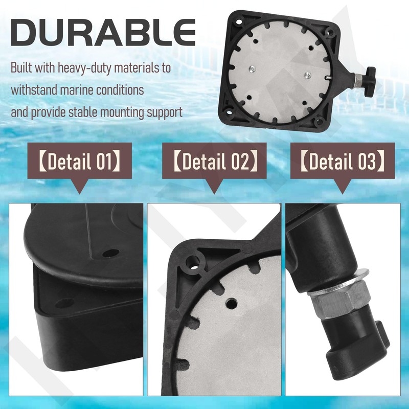 HTJYMY 2 Pack 2207003 Standard Low-Profile Swivel Base w/Hardware Compatible