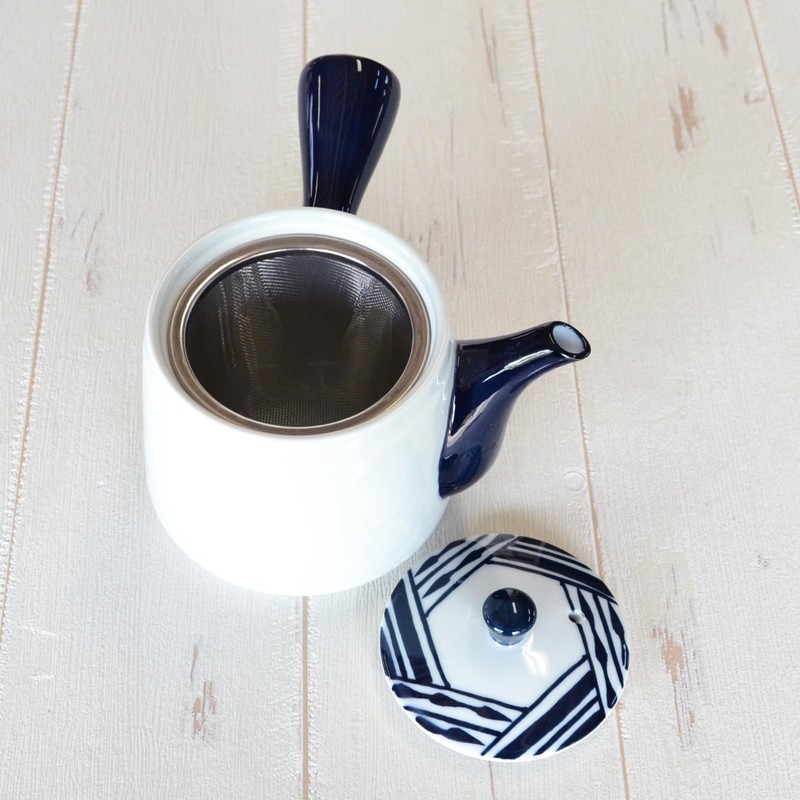 Japanese Tea Pot, Stylish, Stainless Steel, Tea Strainer, Arita Ware,