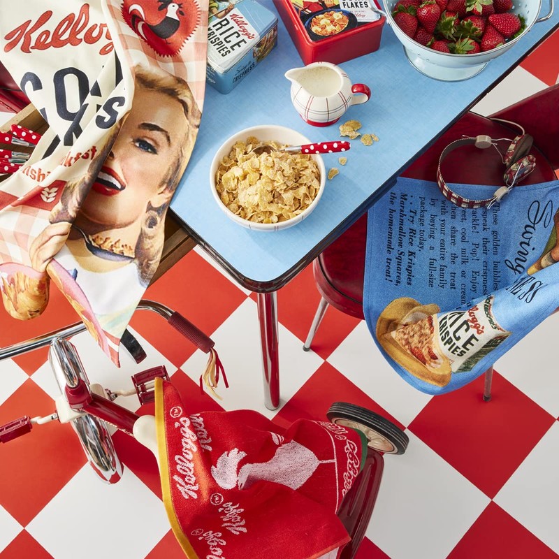 Coucke Kellogg's Cotton Tea Towel, Multi-Colour