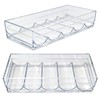 LazTeaSut 2-Pack Clear Acrylic Poker Chip Rack with Lid, 100-Chip