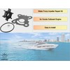 Marinepro 06192ZW9000 Water Pump Impeller Repair Kit Compatible with Honda