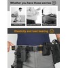 JUKMO Men's Tactical Belt with Lock, Military Work 1.5" Stretch