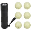 6PCS Golf Fluorescent Light Balls Night Practice Light Glowing Ball