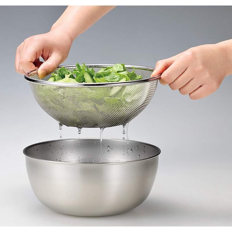 Yokoyama SUS-Z350 SUS/ga Strong Mesh Colander 6.3 inches (16 cm)