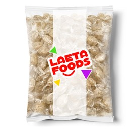 Ginger Hard Candy, Old-Fashioned Individually Wrapped Delight (1 Pound Bag - Approx. 90 Count)