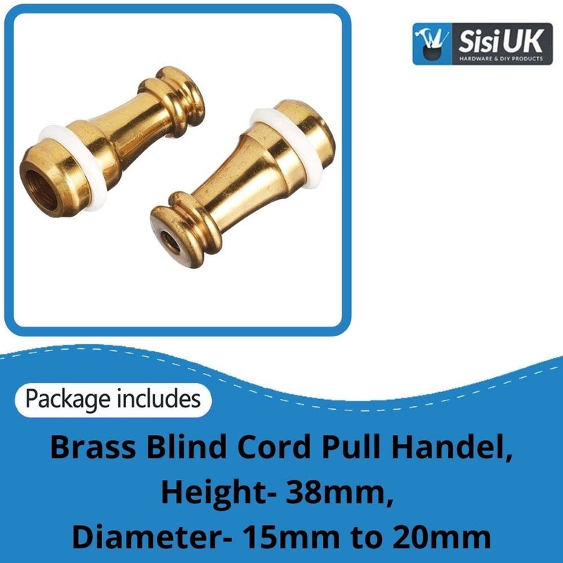 Brass Blind Cord Pull Handel 38 mm (1.1/2 inch), Heavy