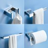 Fapully 5 Piece Bathroom Hardware Accessories Set Stainless Steel Wall