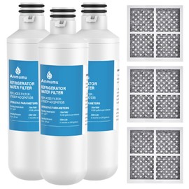 Anmumu LT1000PC ADQ747935 Water Filter Replacement for LG LT1000P/PC/PCS,LT-1000PC,LT1000PC,LFCC22426S,LRFXS2503S,LMWS27626S,LRDCS2603S and LT120F ADQ73334008 Fresh Air Filter(3+3