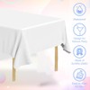6 Pack Disposable Table Cloth White Plastic Tablecloth 54 X