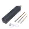 Electric Screwdriver Cordless with 3pcs Twist Drill Bit Tool Set