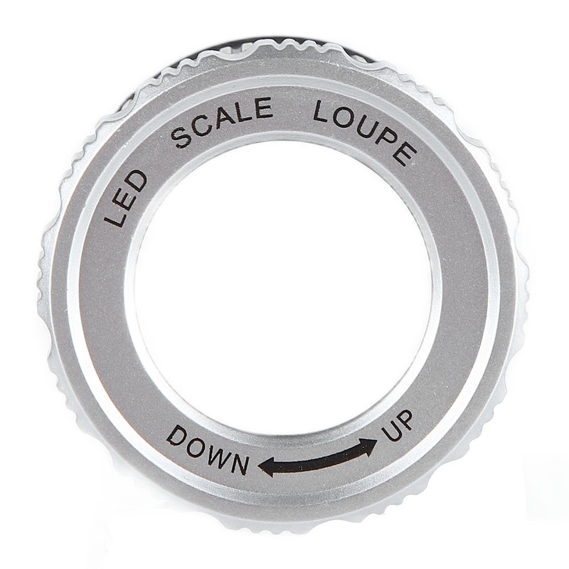 TH‑9006B Metal LED Magnifying Glass Portable High Magnification Magnifier with