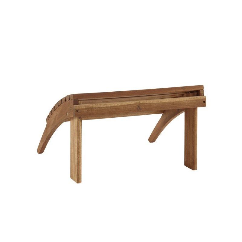 Linon Home Dcor Linon Adirondack Woodstock Ottoman, Teak Stain