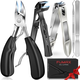 Long Handle Ingrown Toenail Clippers for Seniors Thick Toenails, 2026 Angled Large Toe Nail Clippers for Thick Nails with Wide Opening, Heavy Duty Large Nail Clippers for Men Women Adults with Catcher