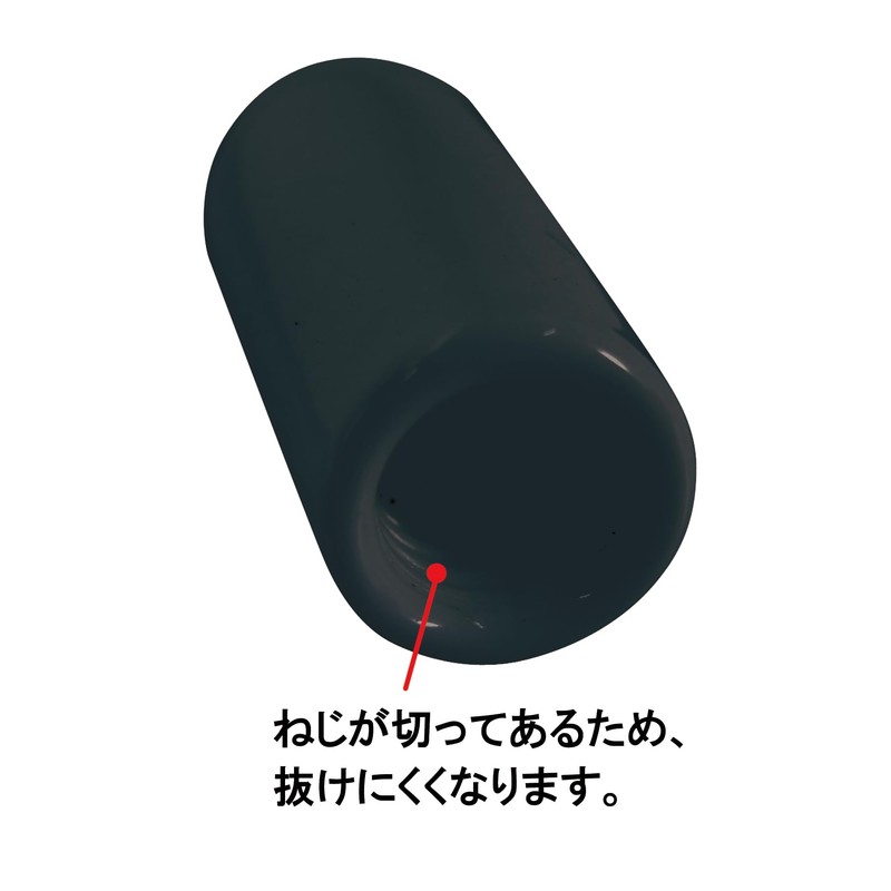 DAIDO HUNT End Screw Cap for Full Thread Use, Black