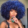 HIHOO Afro Wig Short with Bangs for Black Women Afro