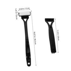 Baluue Back Lotion Applicator with Handle Replacement Pads Skin Oil Roller for Sunscreen Self Tanner Moisturizer Gentle Skin Friendly Tool for Hard to Reach Areas