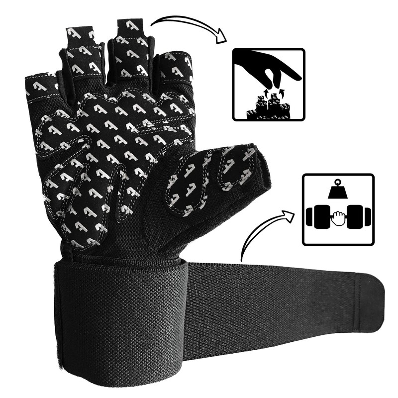 Alphachoice Performance Fitness Gloves for Men and Women with Wrist