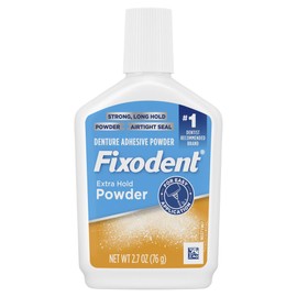 Fixodent Fixodent Extra Hold Denture Adhesive Powder, 2.7 Ounce (Pack of 4)