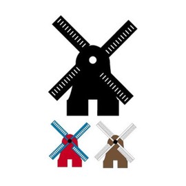 Woodcraft Project Paper Plan To Build Dutch Windmill Shadow - Material Not Included