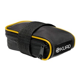 GIST Compact Bicycle Saddle Bag with Strap - Black/Yellow