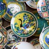 Stylish Kutani Ware Dish, Specialty, Bean Plate, Yoshidaya Twin Duck