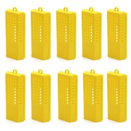 10 Pcs Bee Cages, Plastic Queen Bee Cages Carrying Catcher Beekeeping Tool, Beekeeper Queen Bee Catcher